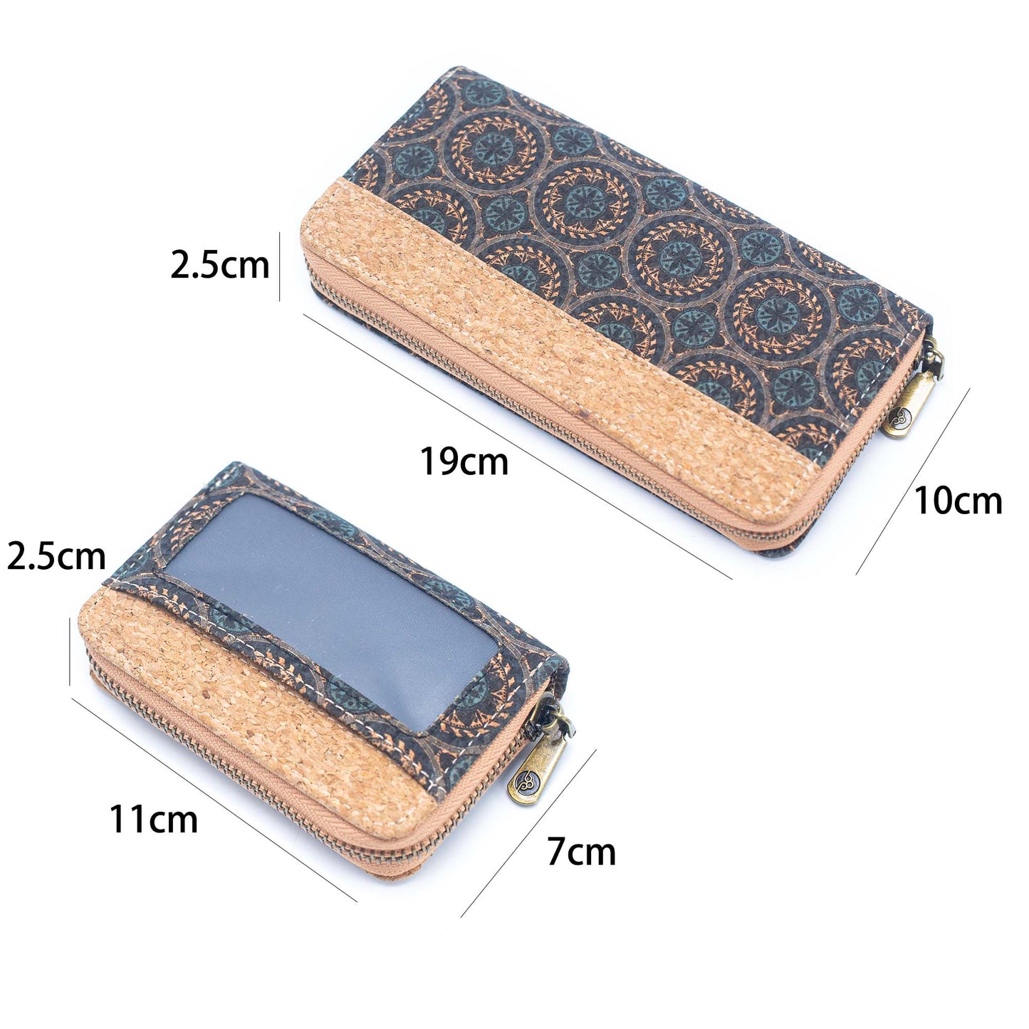 Cork Duo Small and Large Wallet | Yellow